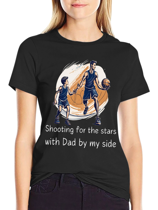 Dad & Son Basketball T-Shirt: Shooting for the Stars