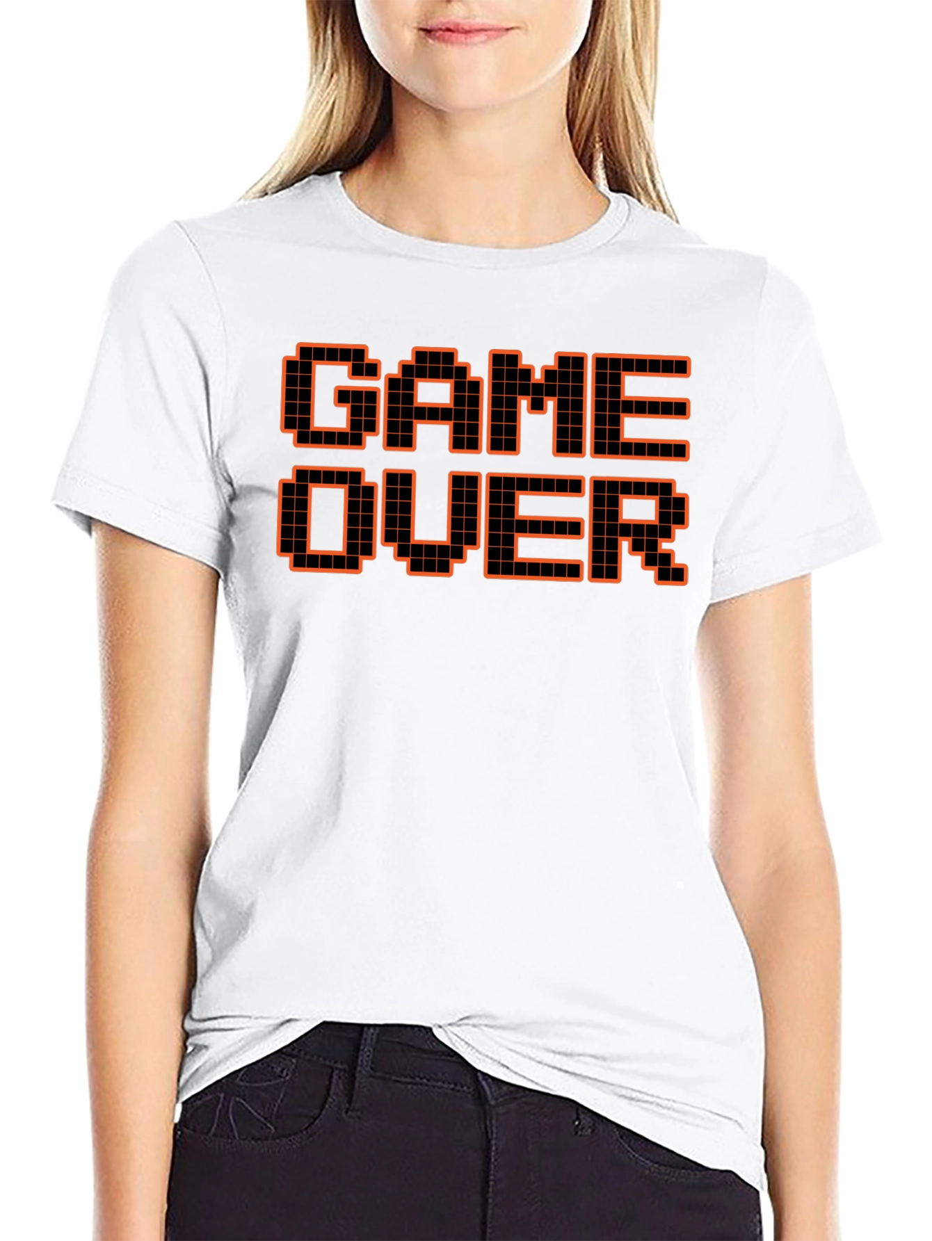Game Over Graphic Tee - Retro Pixel Design
