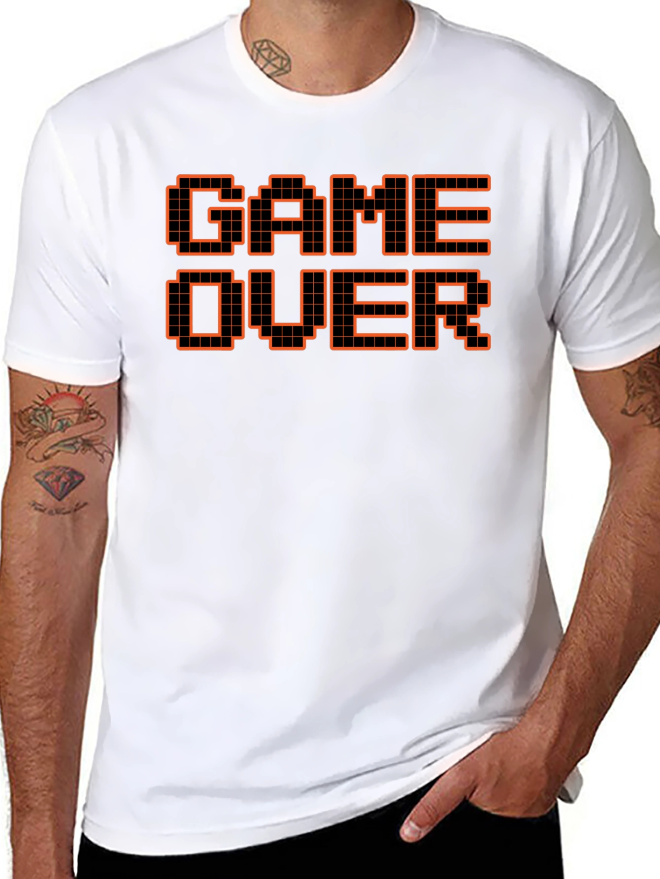 Game Over Graphic Tee - Retro Pixel Design