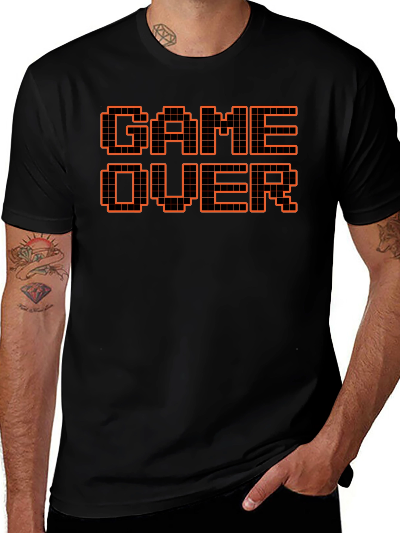 Game Over Graphic Tee - Retro Pixel Design