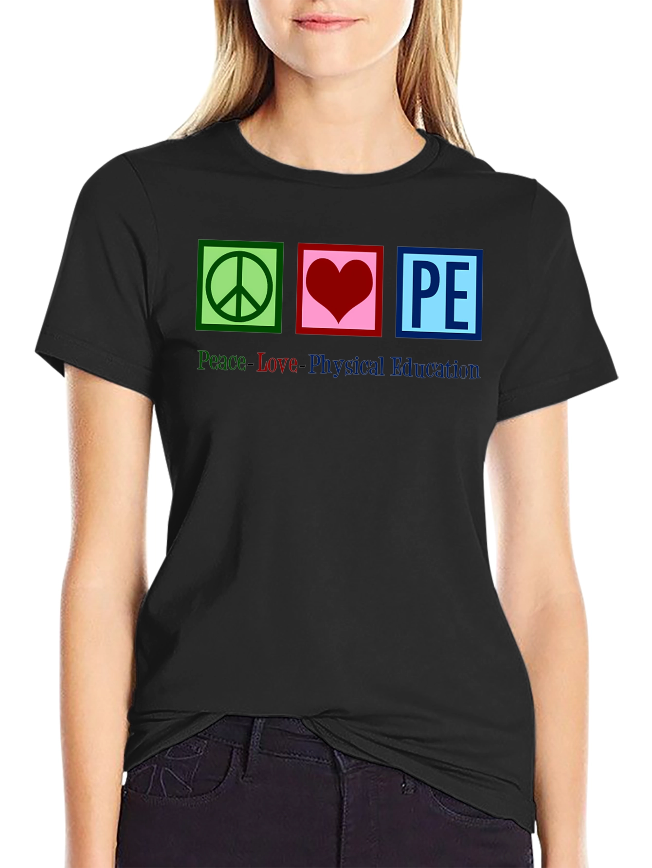 Peace Love Physical Education Graphic Tee