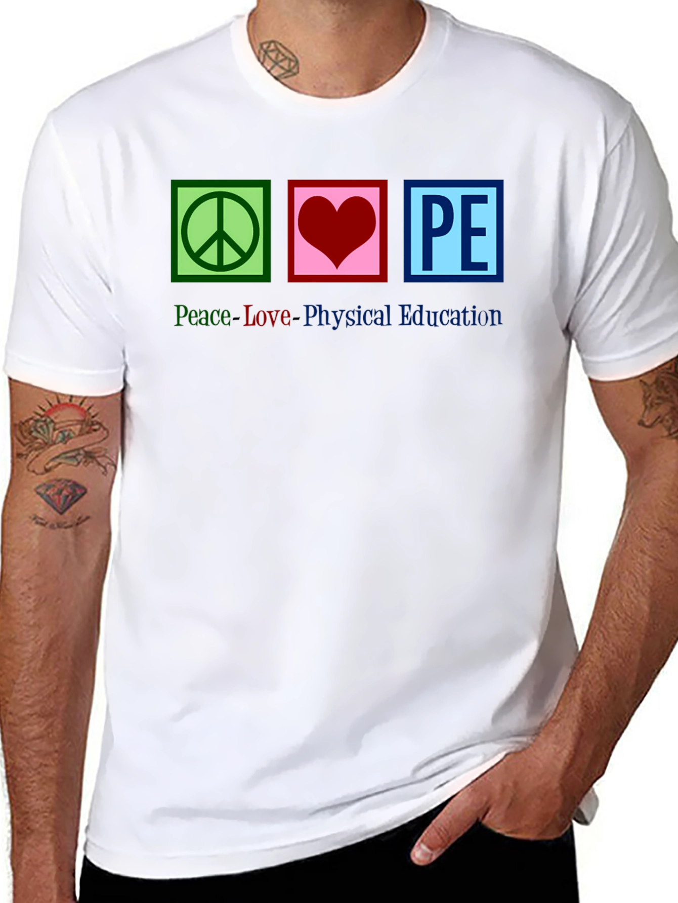 Peace Love Physical Education Graphic Tee