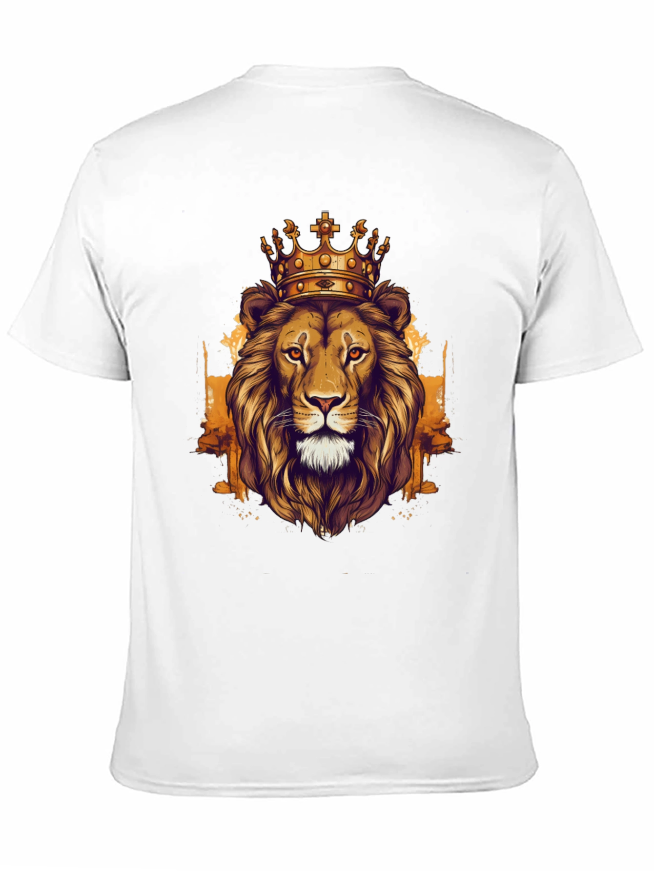 King Lion Graphic Tee - Black Cotton T-Shirt