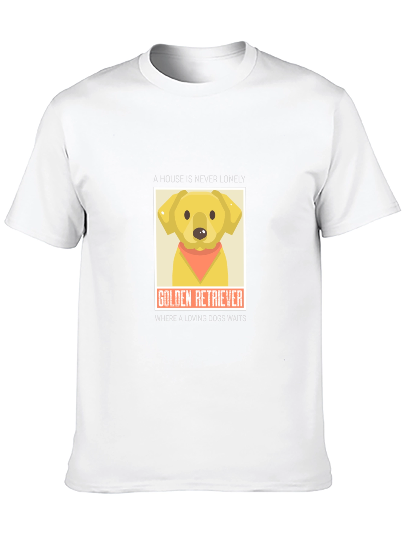 Golden Retriever Lovers T-Shirt - House is Never Lonely