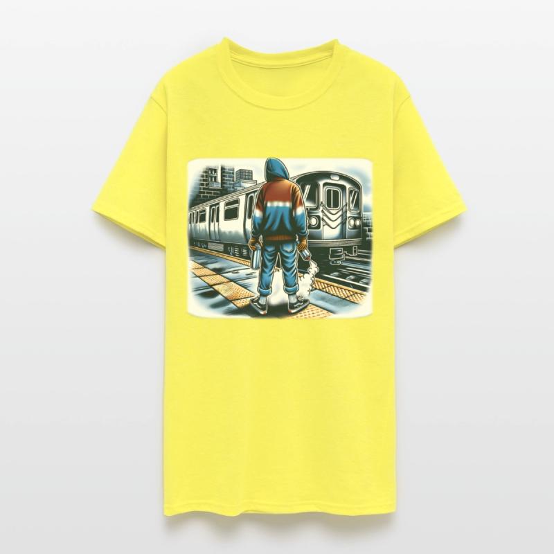 AI Teen at Outdoor Subway Layup Cloud Border