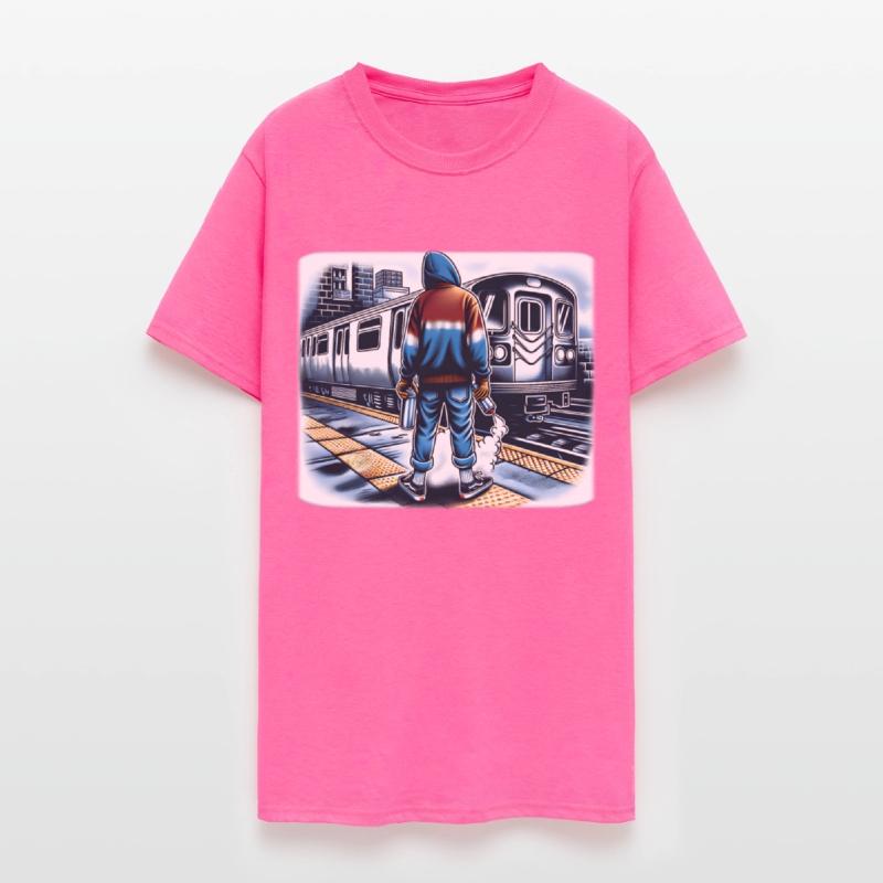 AI Teen at Outdoor Subway Layup Cloud Border