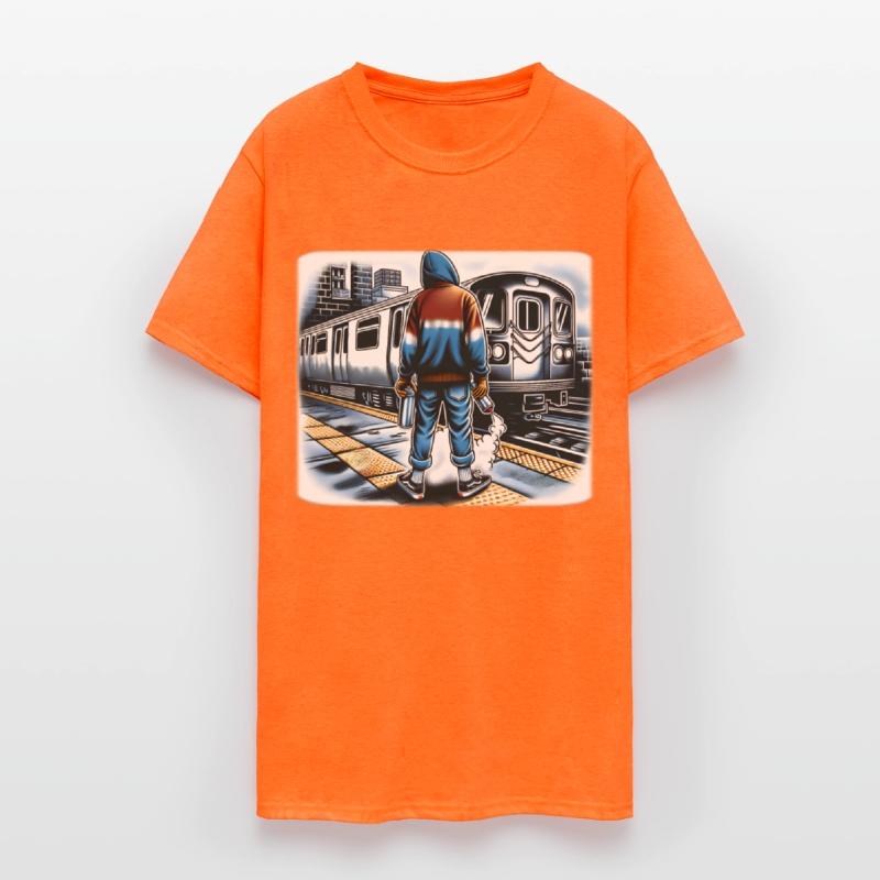 AI Teen at Outdoor Subway Layup Cloud Border