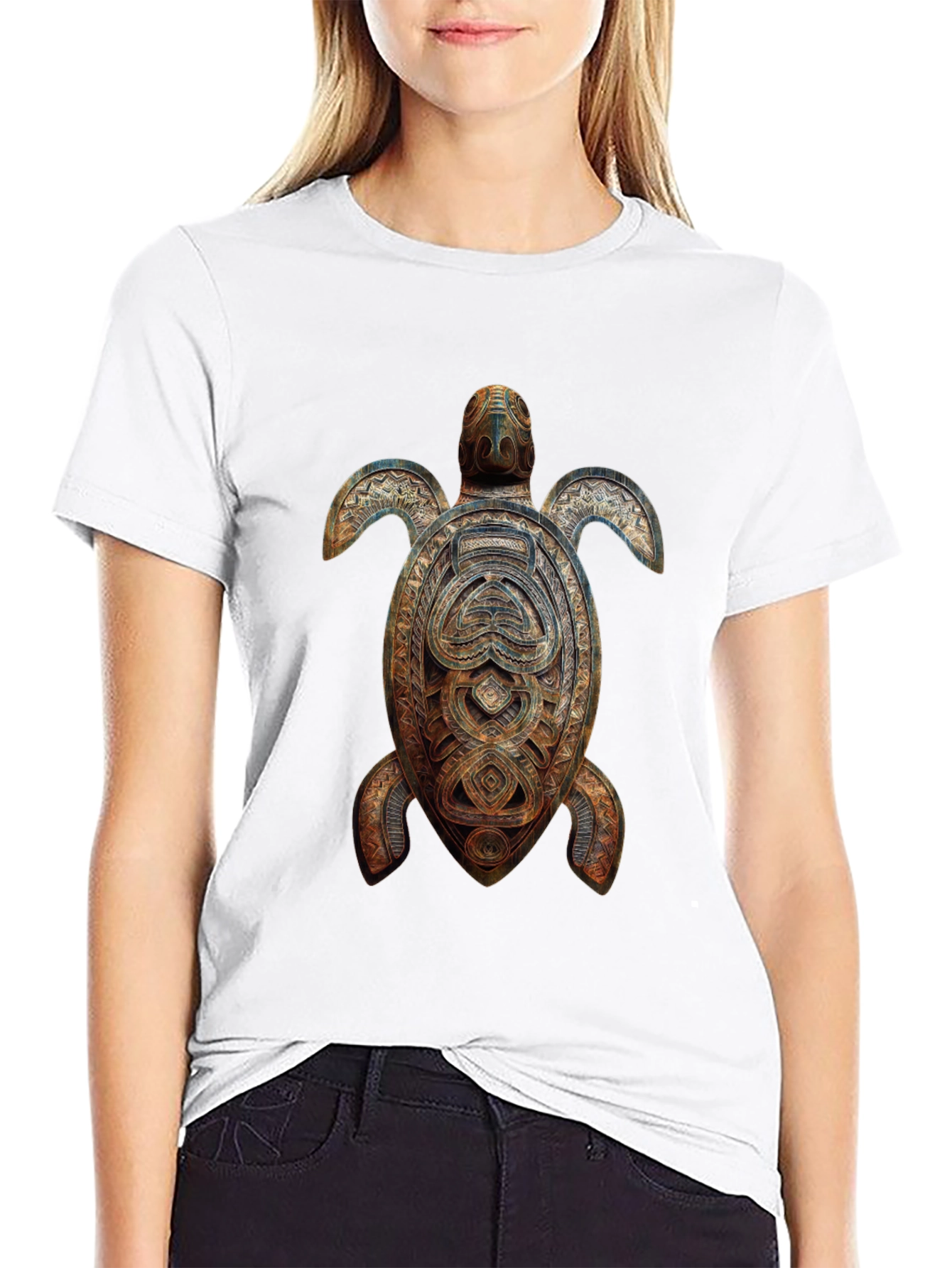 Turtle Graphic Tee - Black
