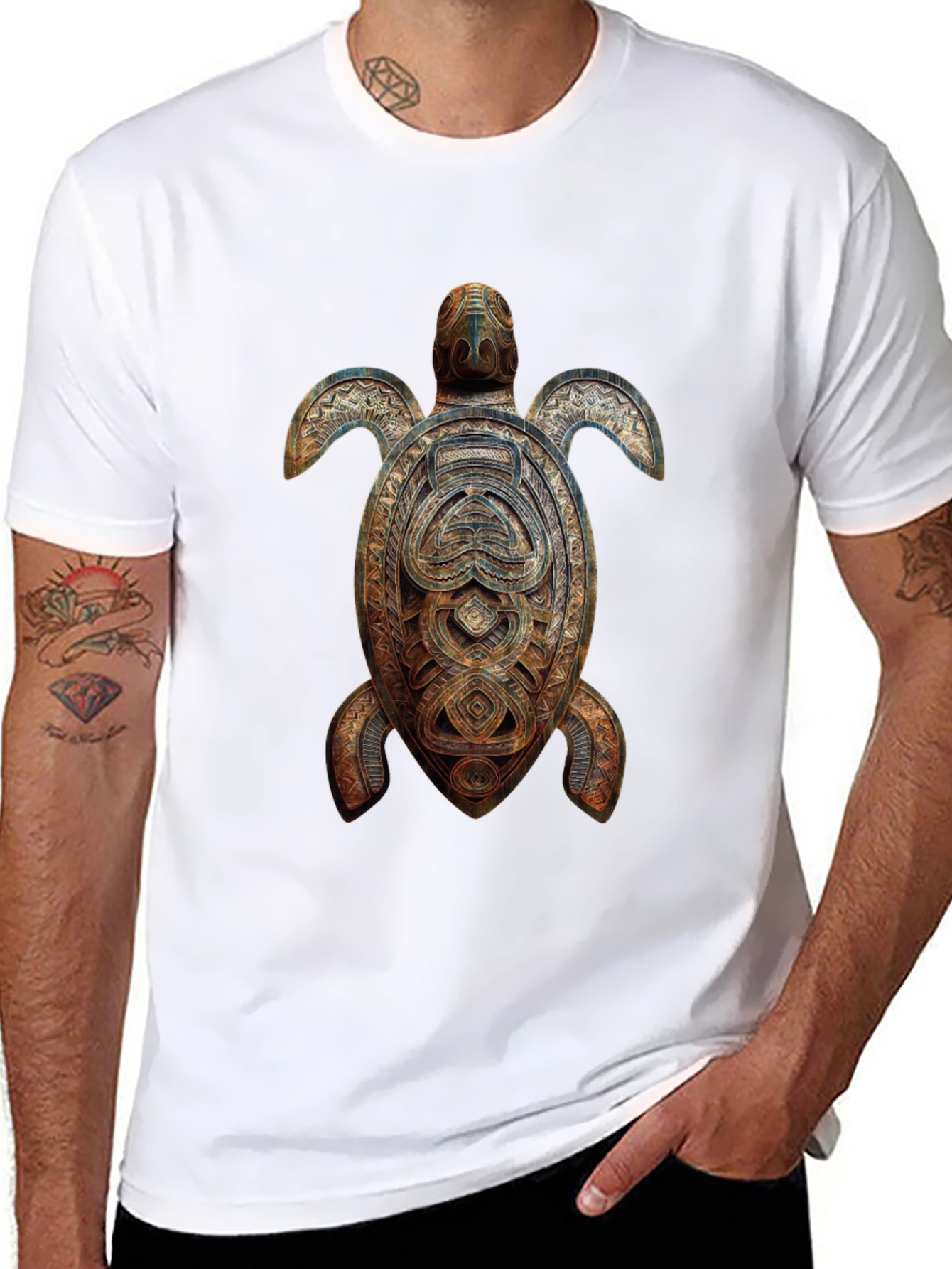 Turtle Graphic Tee - Black
