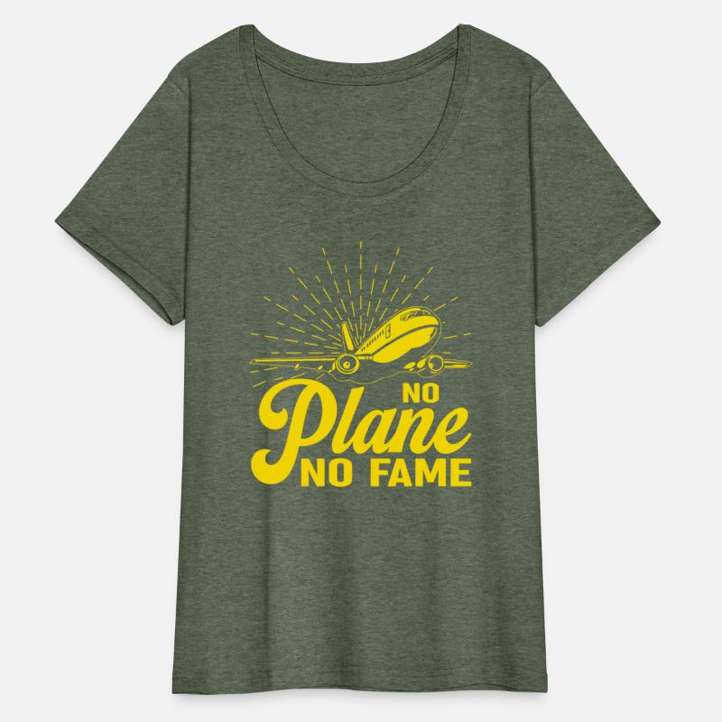 Airline Pilot Pun No Plane No Fame Aircraft Pilot