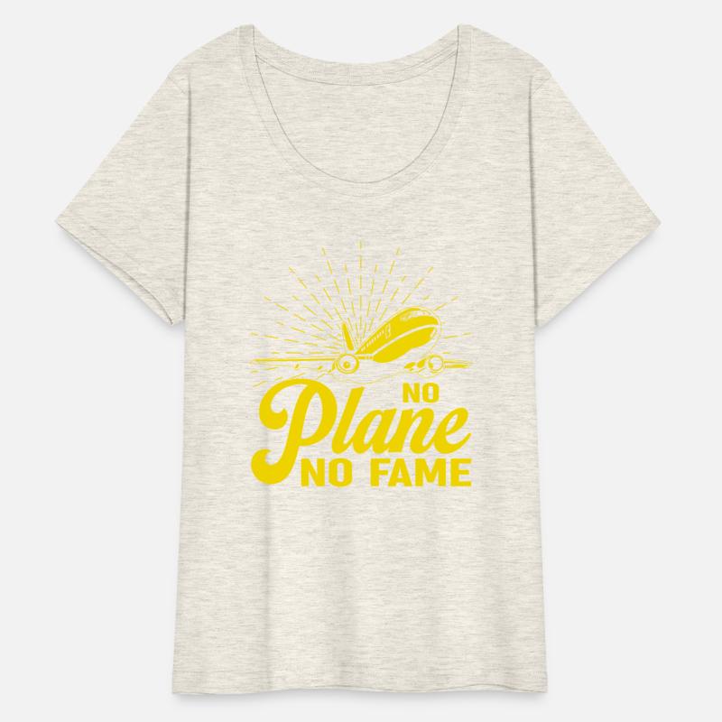 Airline Pilot Pun No Plane No Fame Aircraft Pilot