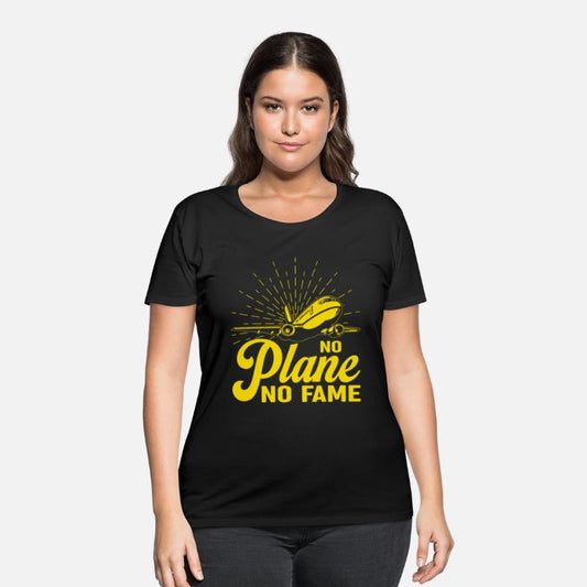 Airline Pilot Pun No Plane No Fame Aircraft Pilot