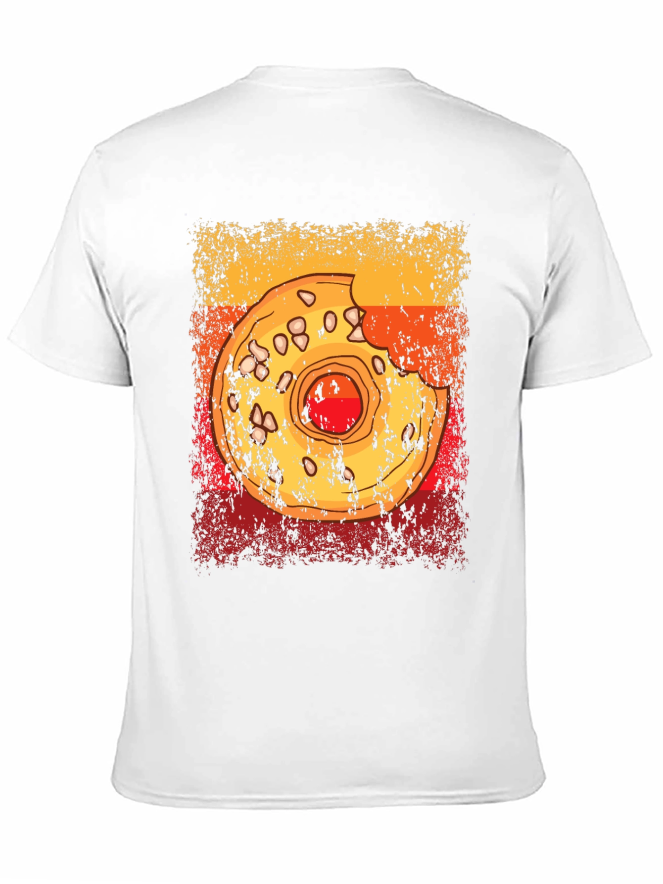 Distressed Donut Graphic T-Shirt - Casual Comfort