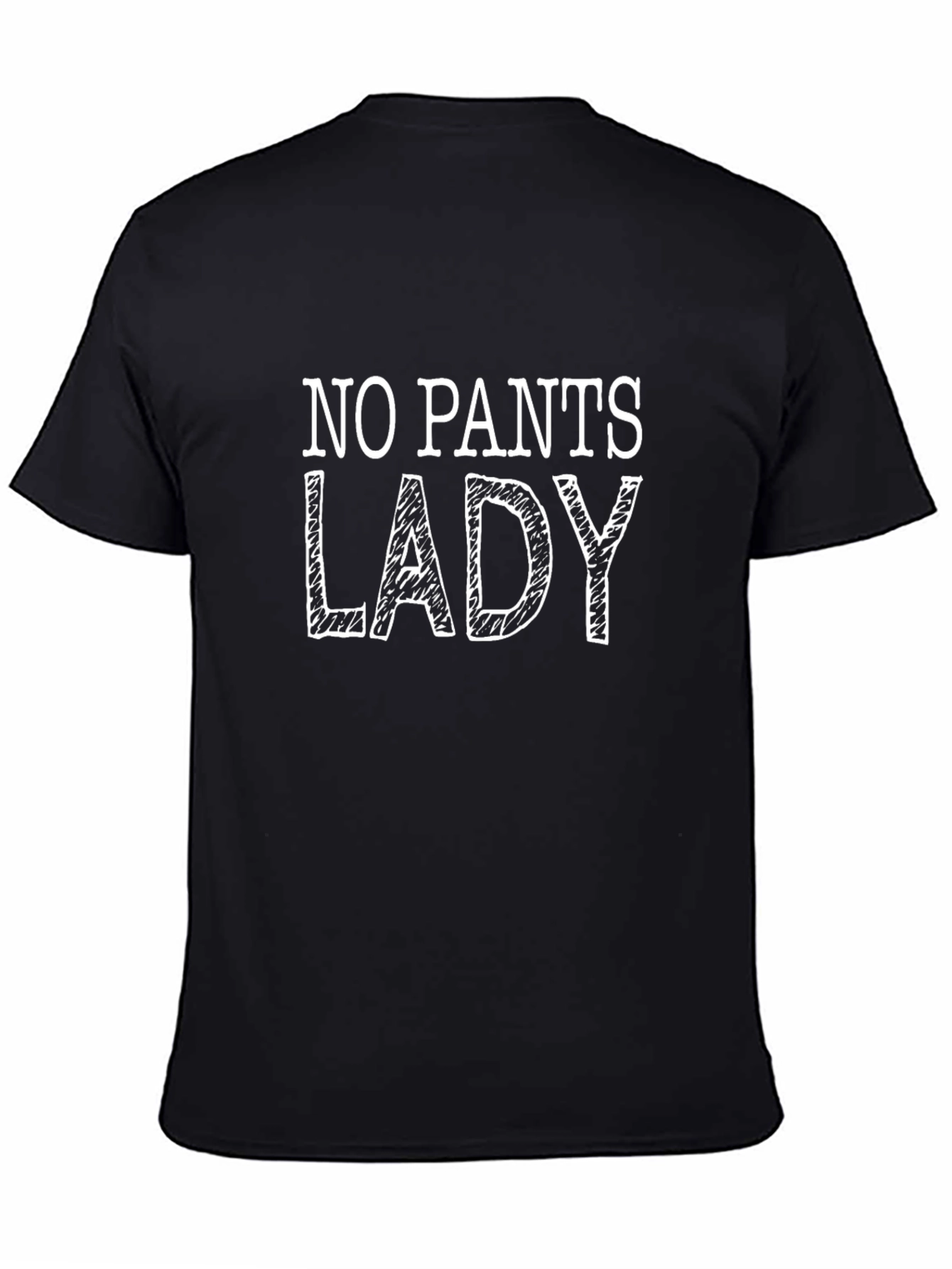 No Pants Lady Graphic Tee - Black Humor