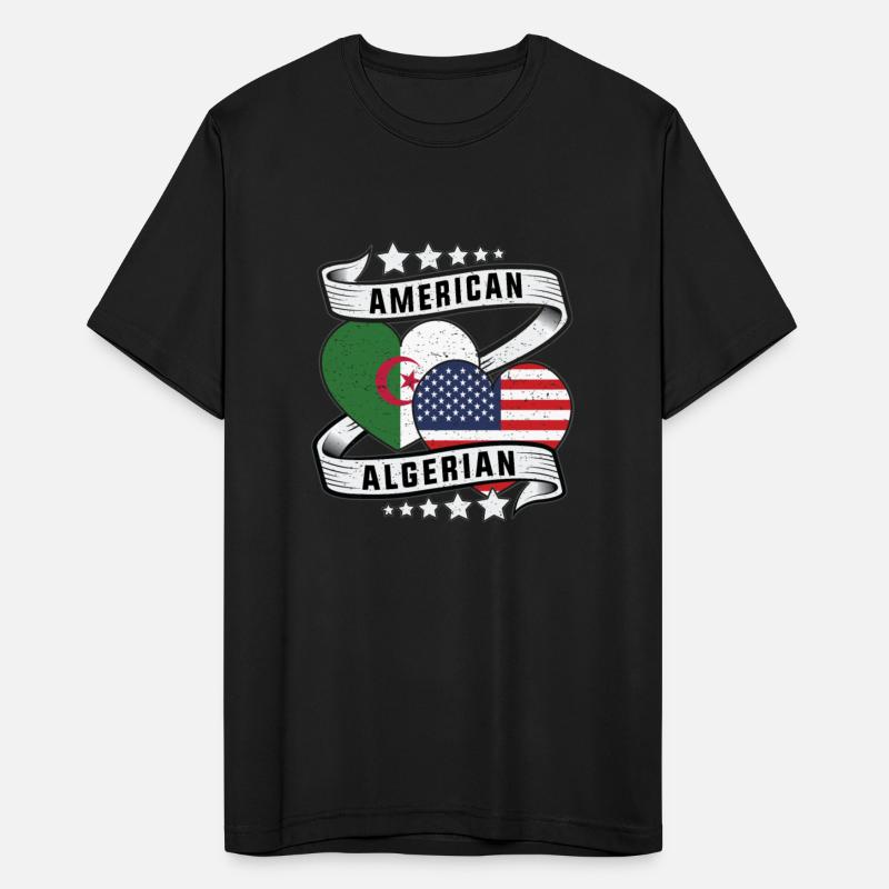 American and Algerian shirt Half American