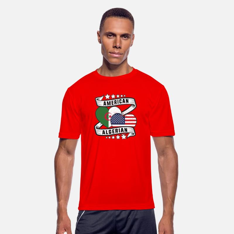 American and Algerian shirt Half American