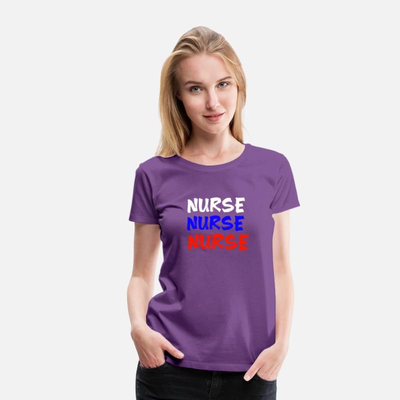 American flag colours nurse