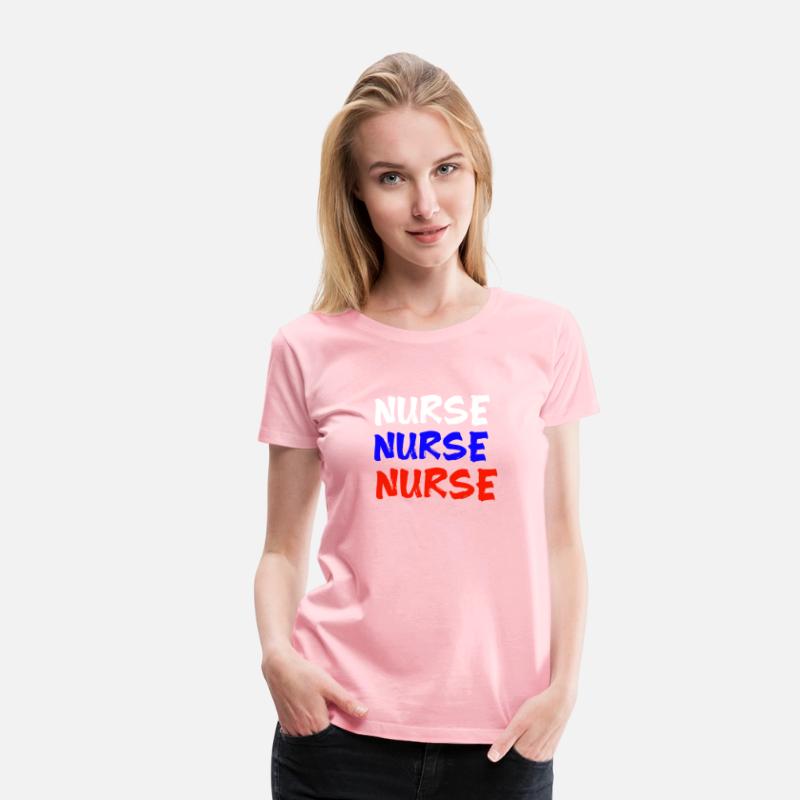American flag colours nurse