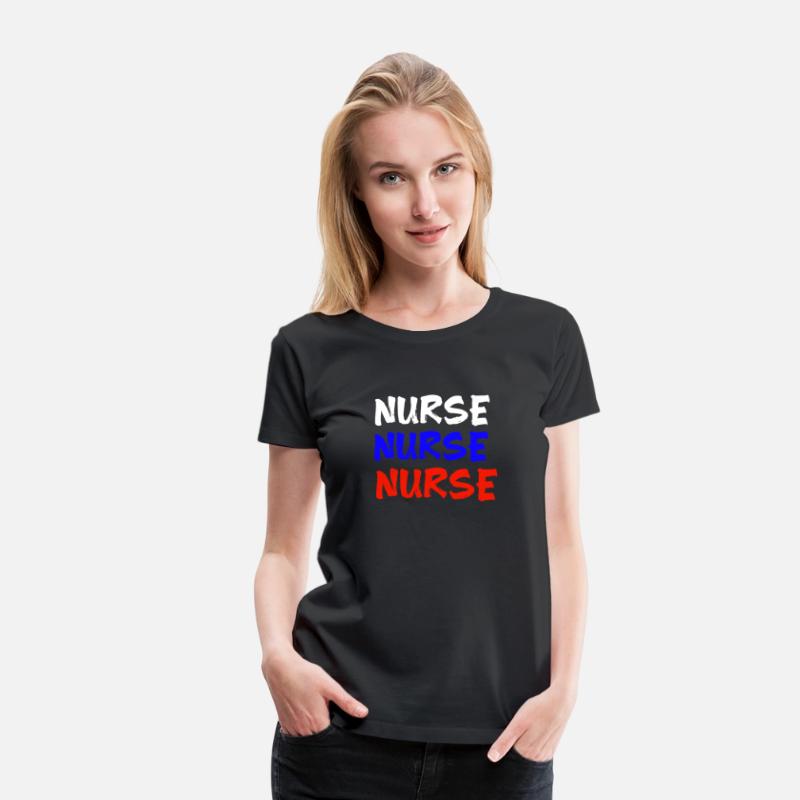 American flag colours nurse