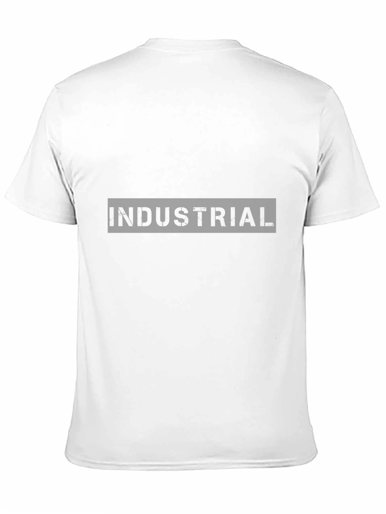 Industrial Style Black Crew Neck T-Shirt