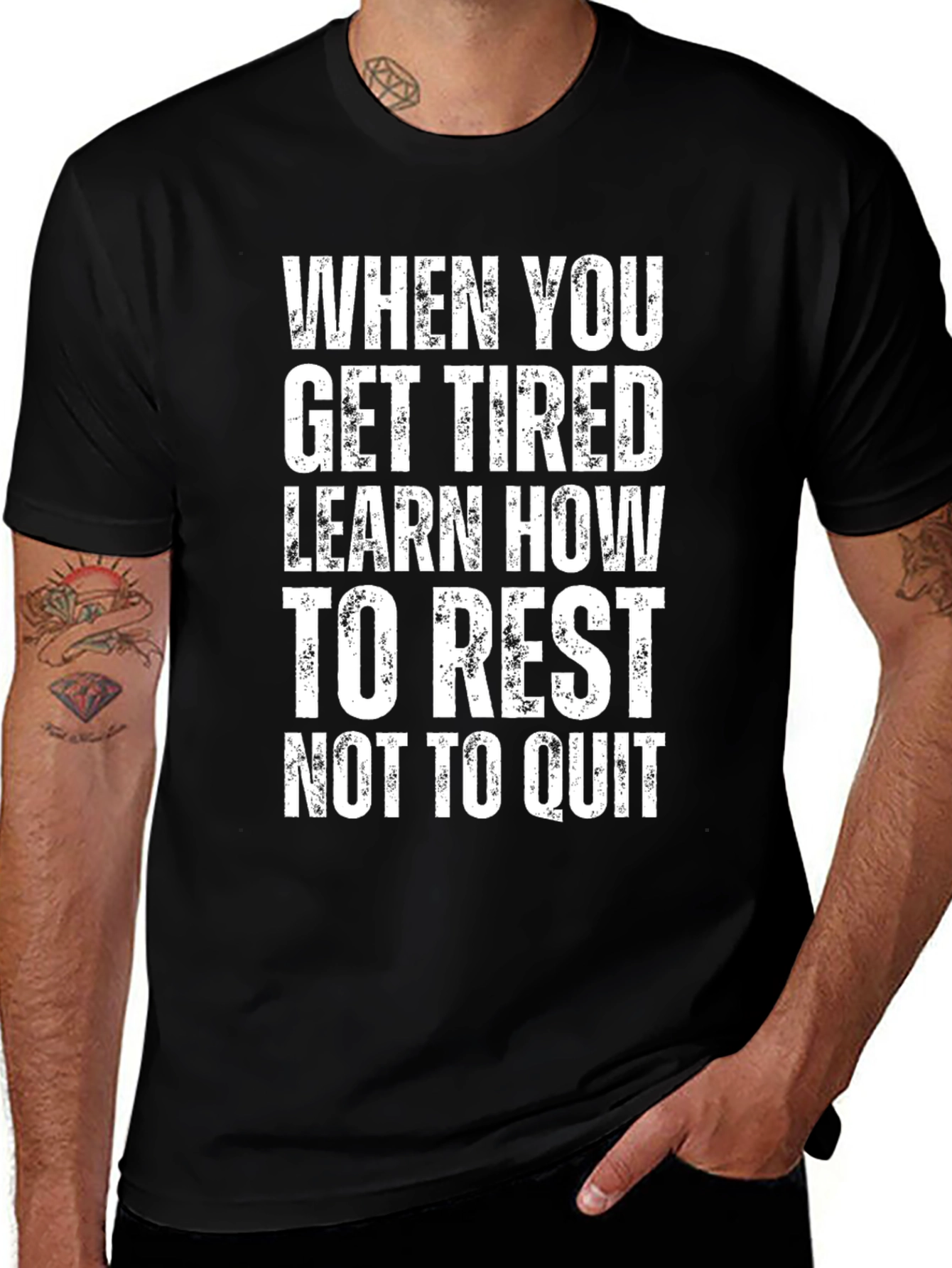 Motivational Rest Dont Quit Graphic T-Shirt