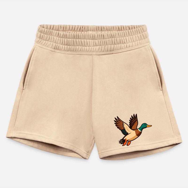 Animated Mallard in Flight Illustration