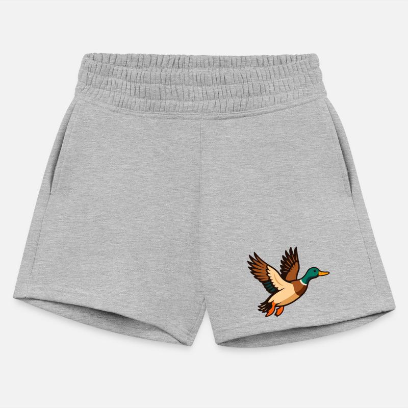 Animated Mallard in Flight Illustration