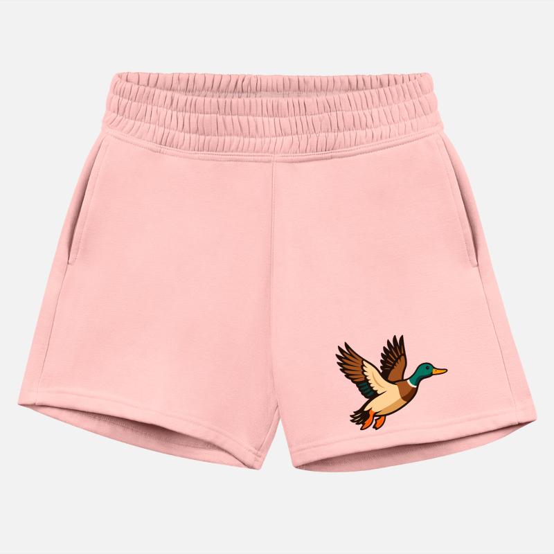 Animated Mallard in Flight Illustration