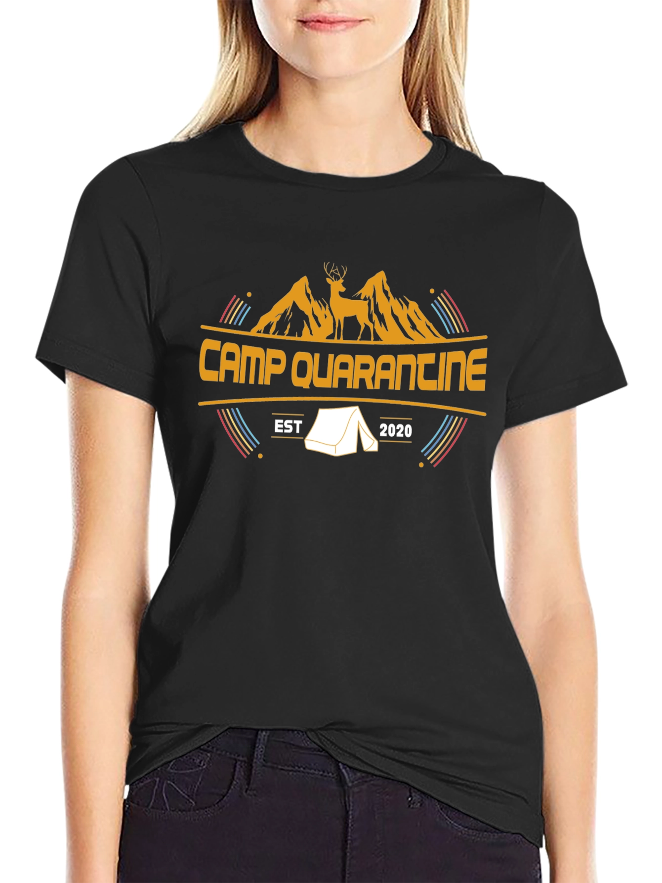 Camp Quarantine T-Shirt - Camping Adventure