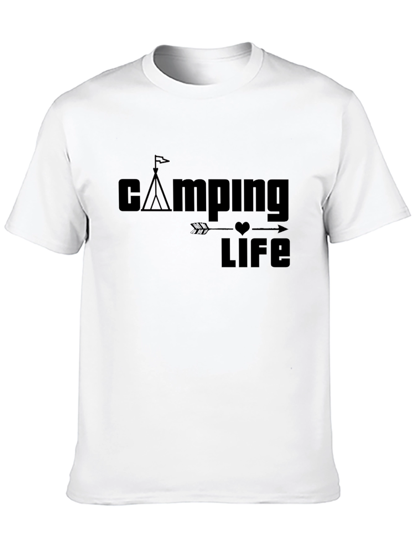 Camping Life Graphic Tee - Soft Cotton Casual Shirt