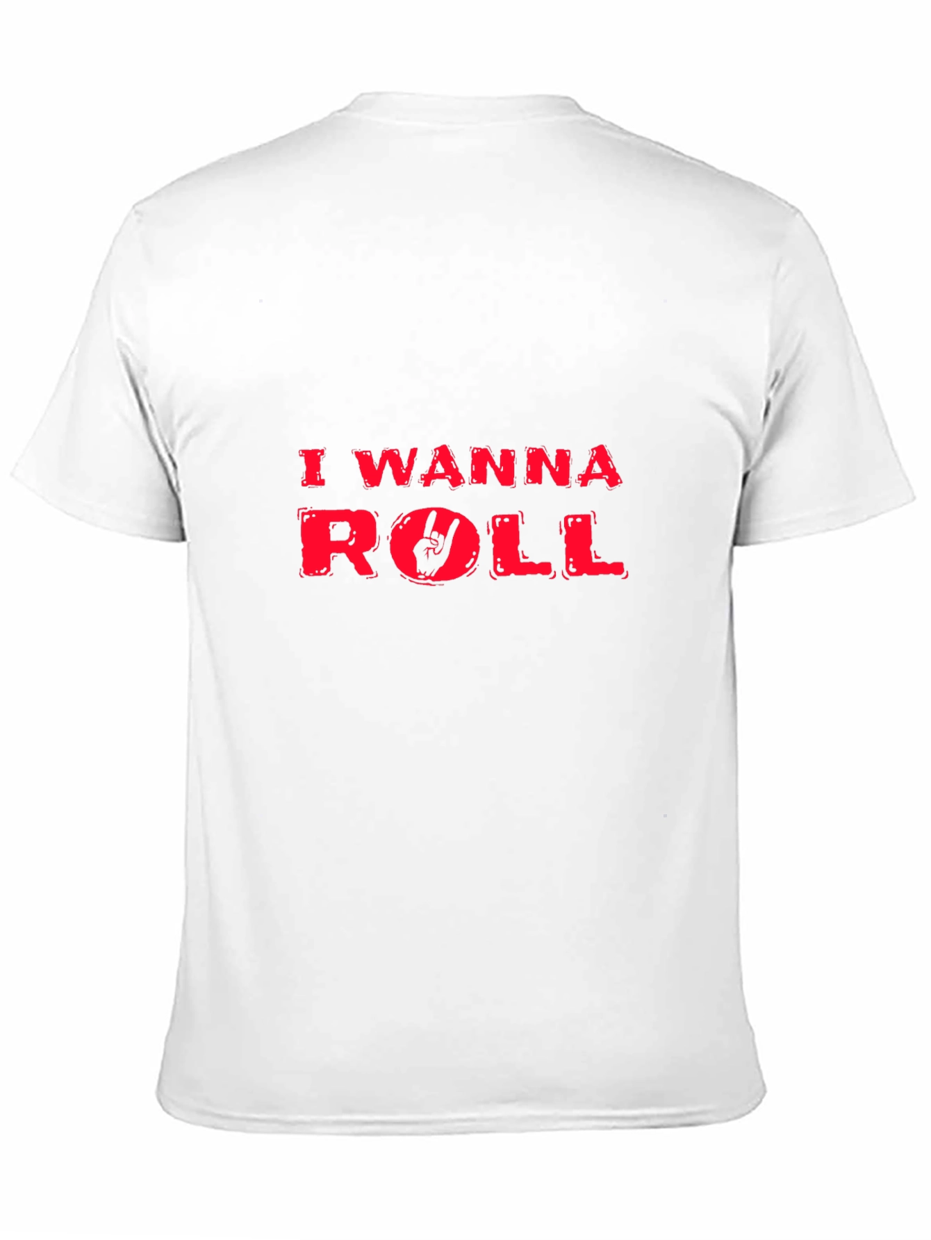 Rock On! Mens I Wanna Roll Graphic Tee