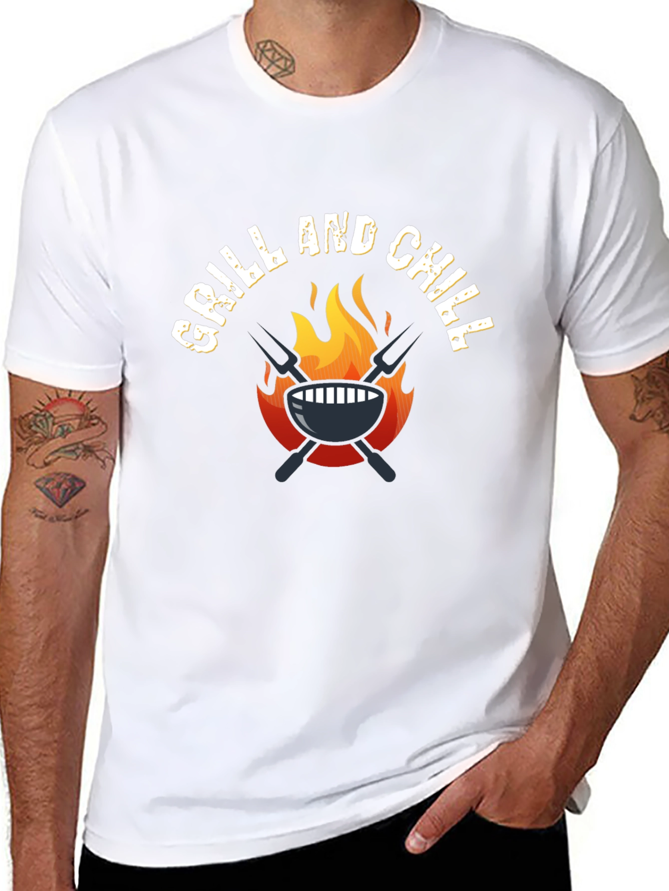 Grill and Chill Black T-Shirt