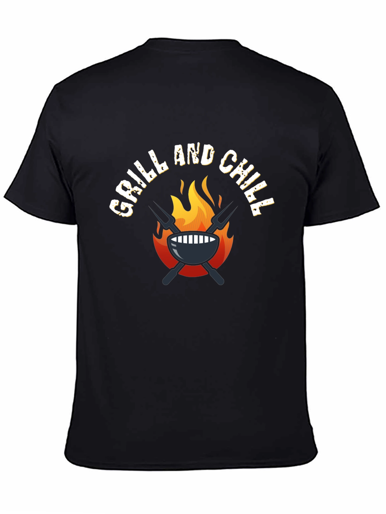 Grill and Chill Black T-Shirt