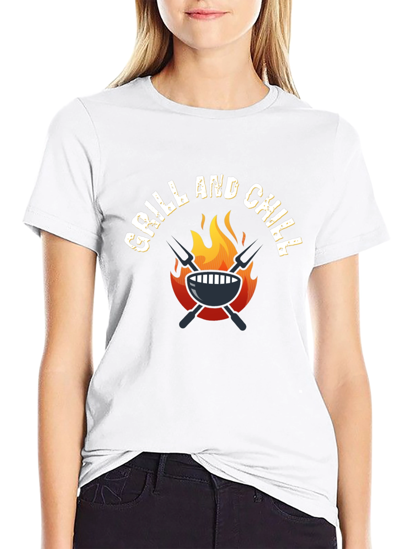 Grill and Chill Black T-Shirt