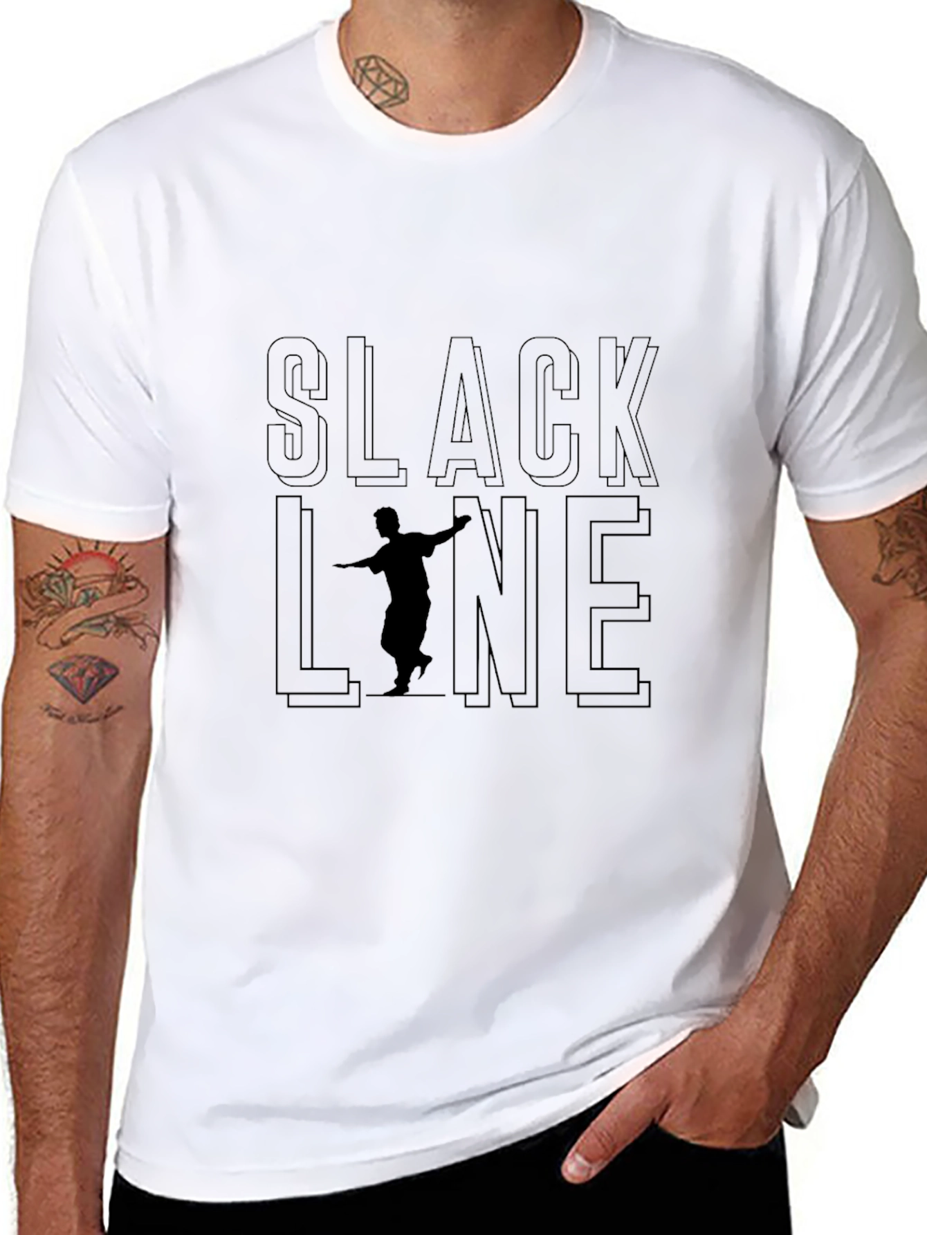Slackline T-Shirt: Balance & Style