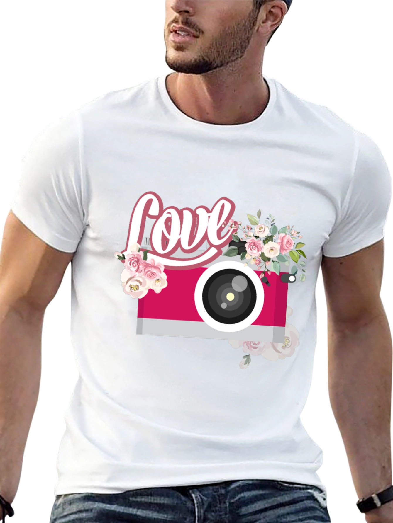 Love Camera Floral T-Shirt