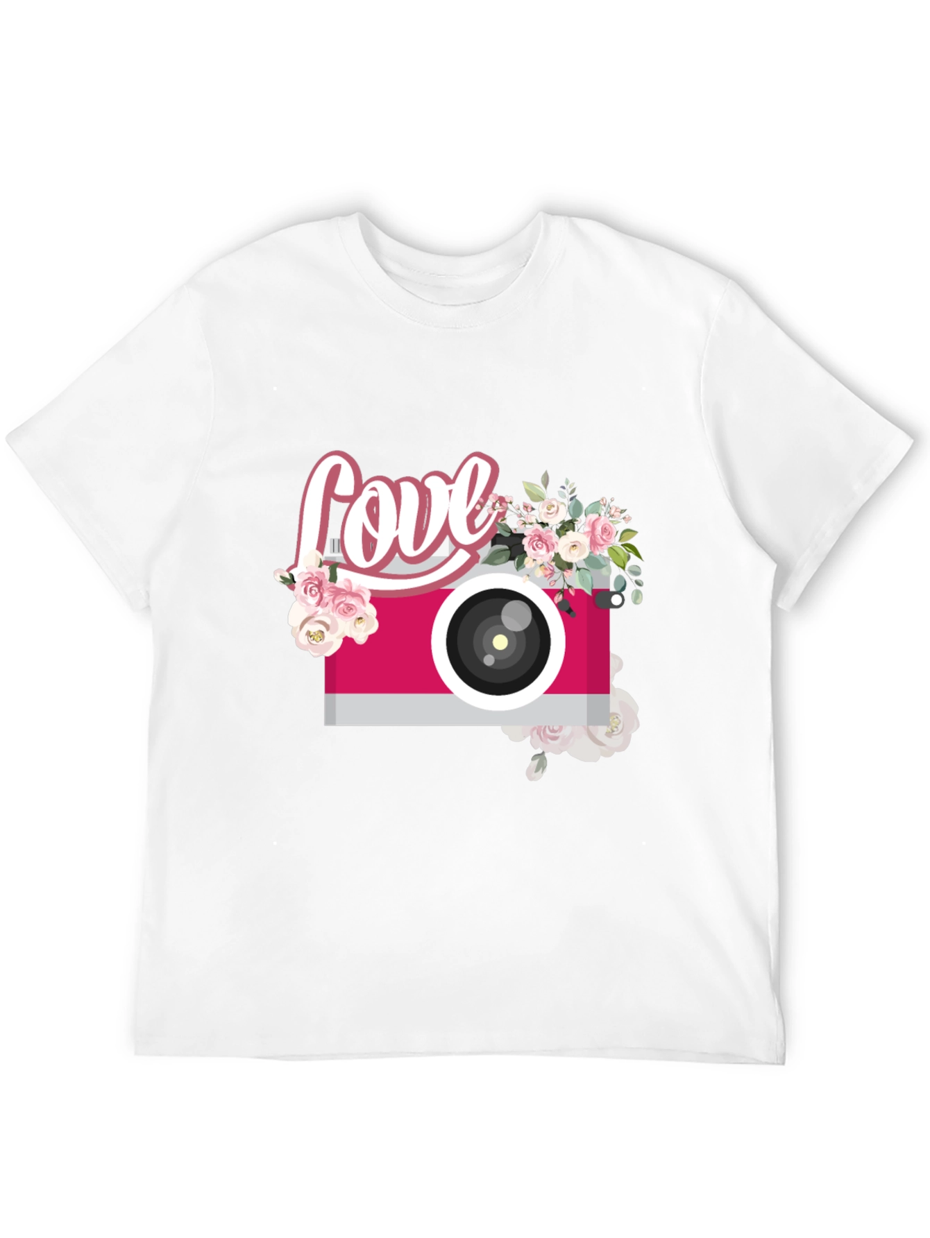 Love Camera Floral T-Shirt