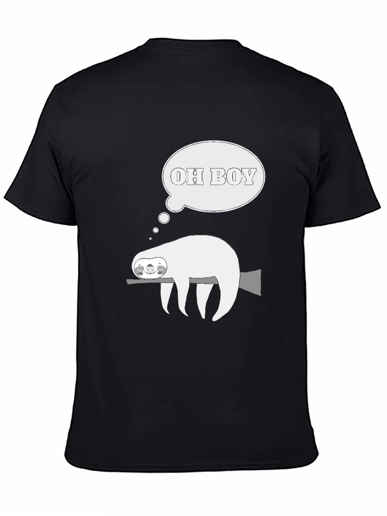 Sloth Oh Boy Graphic Tee - Comfy Casual T-Shirt