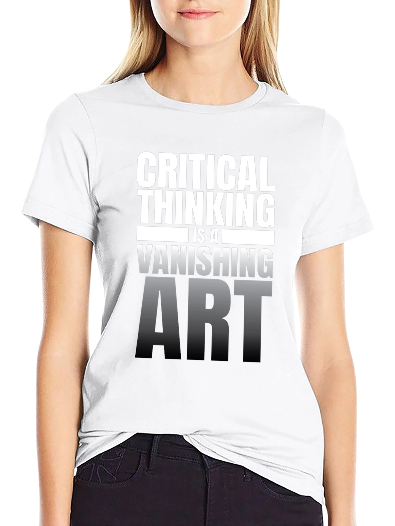 Critical Thinking Vanishing Art Graphic T-Shirt