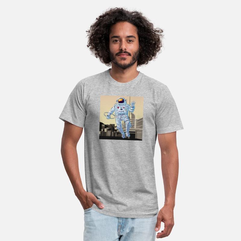 Astronaut in a retro moon design