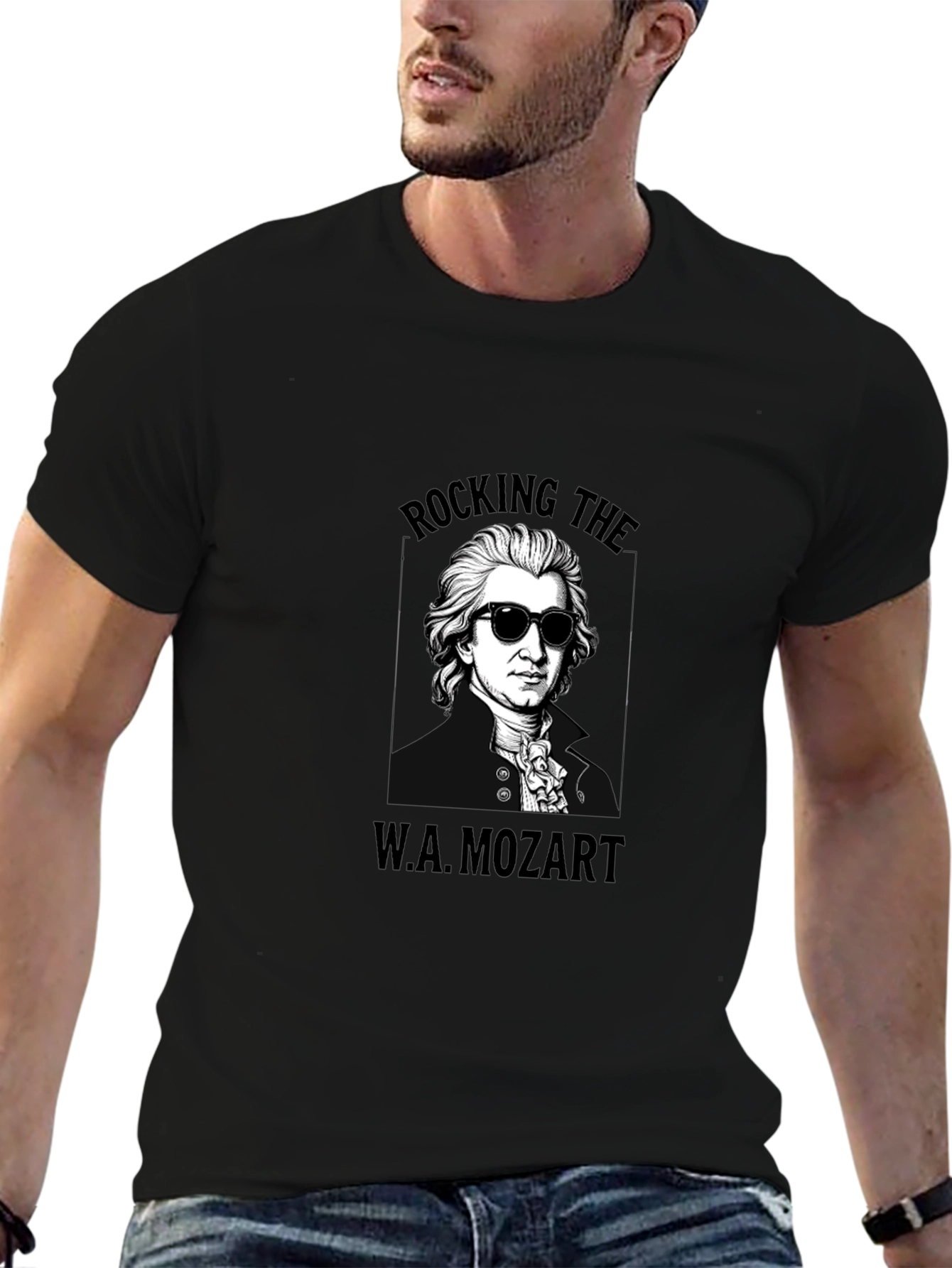 Rocking Mozart Black T-Shirt
