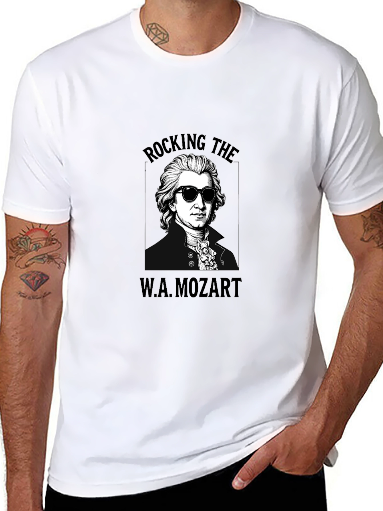 Rocking Mozart Black T-Shirt