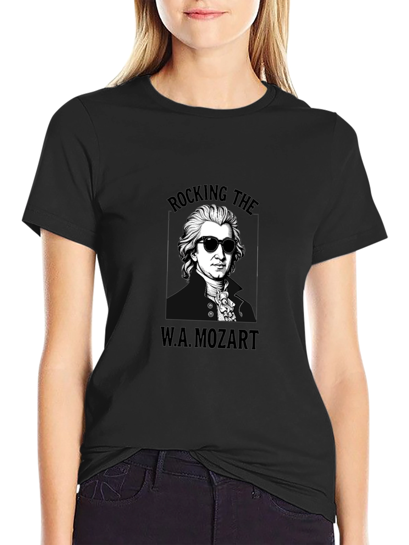 Rocking Mozart Black T-Shirt