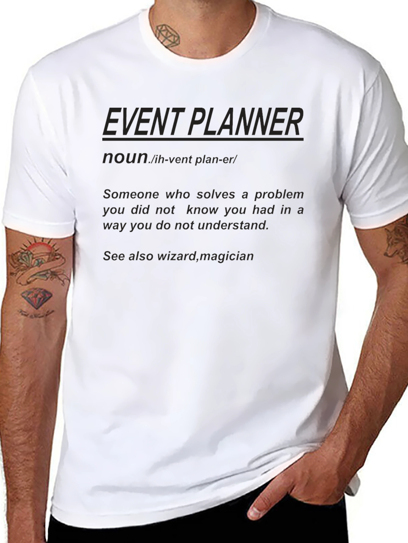 Event Planner Definition Black T-Shirt