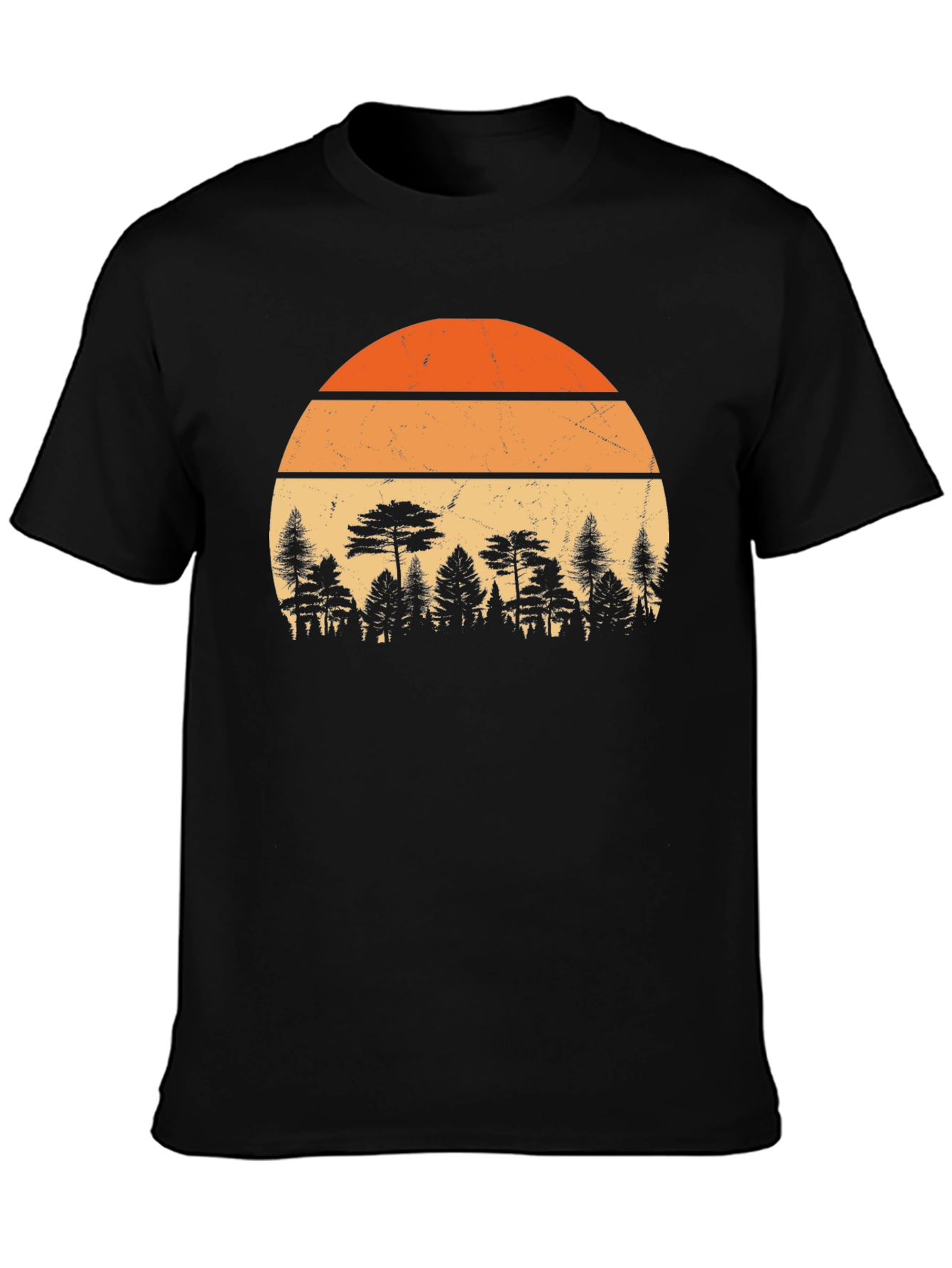 Retro Sunset Forest T-Shirt
