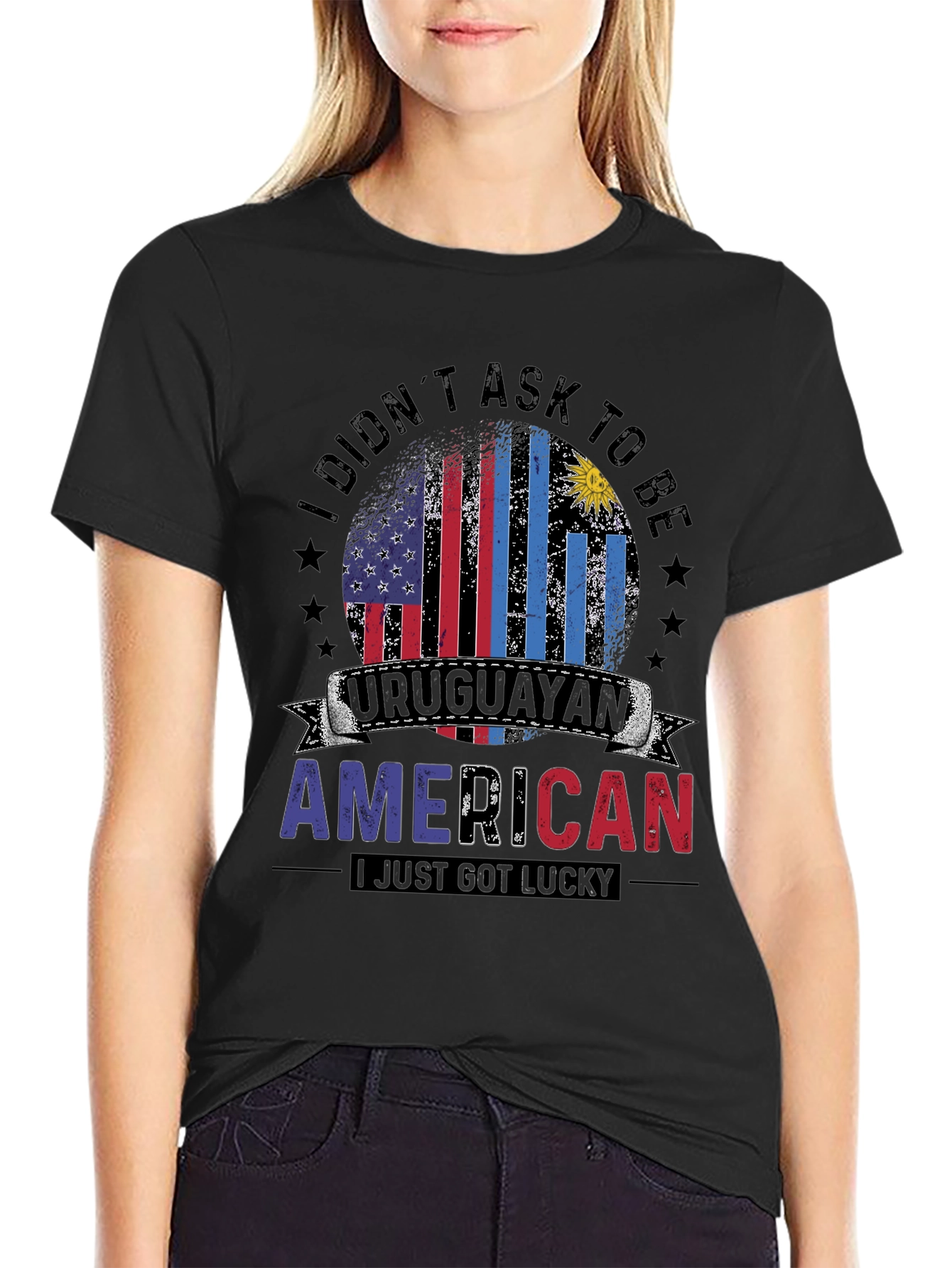 Uruguayan American Pride Graphic T-Shirt