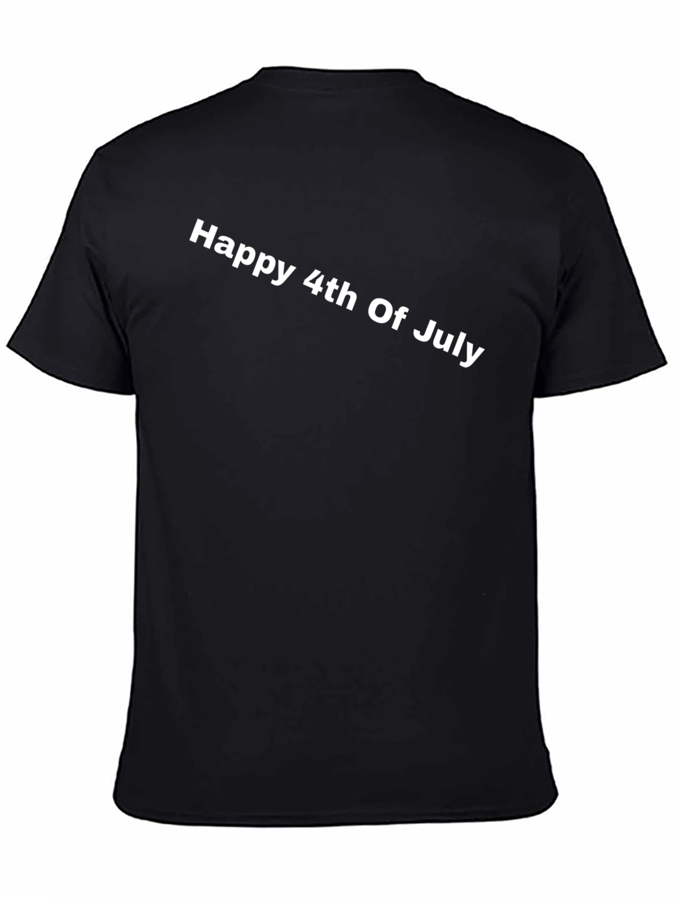 Happy 4th of July Black T-Shirt