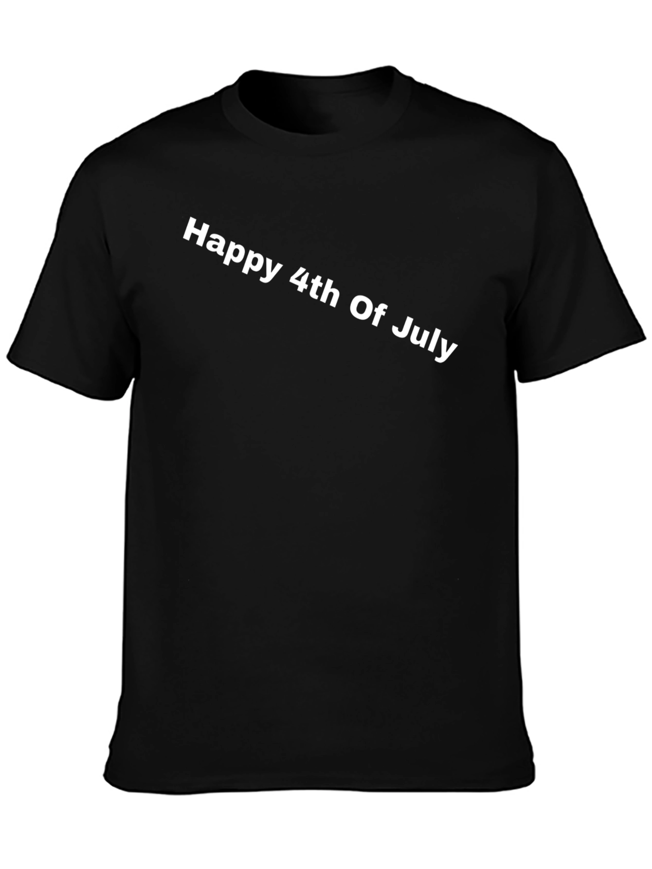 Happy 4th of July Black T-Shirt