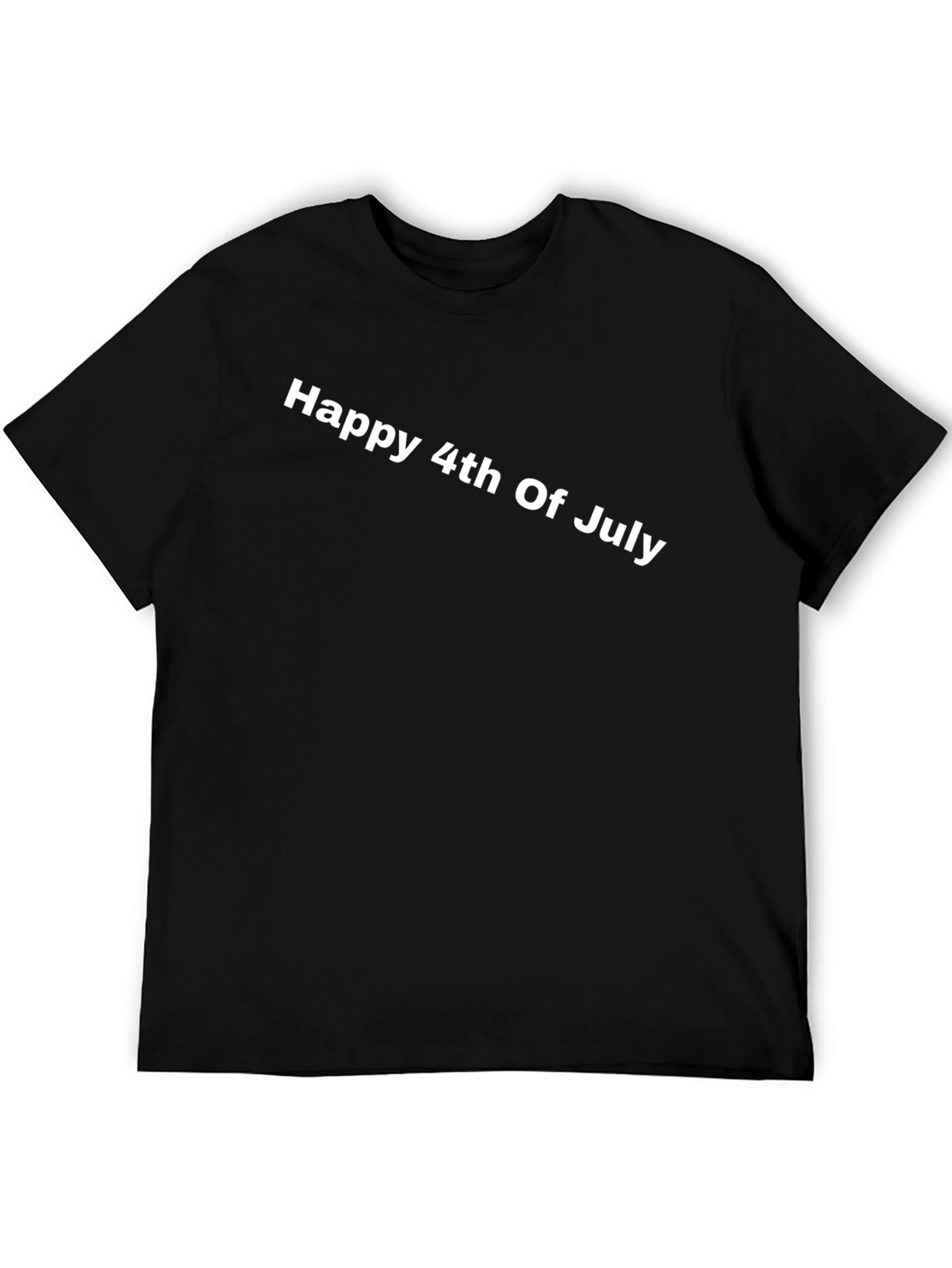Happy 4th of July Black T-Shirt