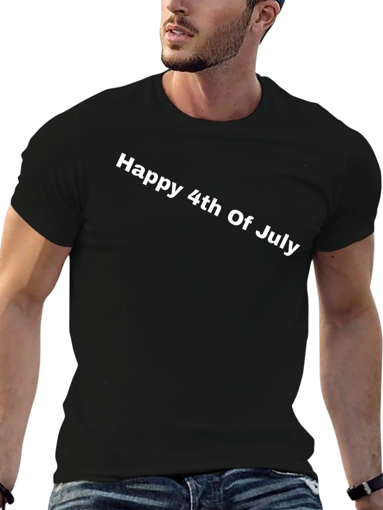 Happy 4th of July Black T-Shirt